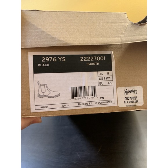 Dr. Doc Martens 2976 Black Leather Pull On Chelsea Boots Men's US SZ 12 - NEW - Picture 3 of 13